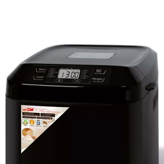 Хлебопечь, 3 л, 28 х 33 х 30 см, пластик, нержавеющая сталь, CLATRONIC, изображение 2