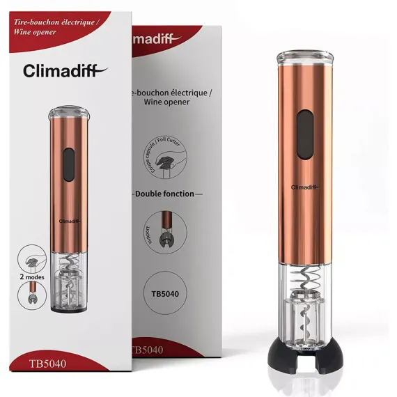 Штопор электрический, пластик, CLIMADIFF, изображение 3