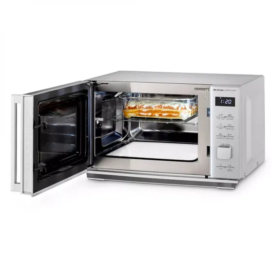 Печь микроволновая с грилем, нержавеющая сталь, пластик, CASO, изображение 4