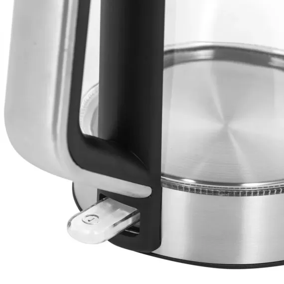 Чайник электрический, 1,5 л, нержавеющая сталь, стекло, PROFI COOK, изображение 4
