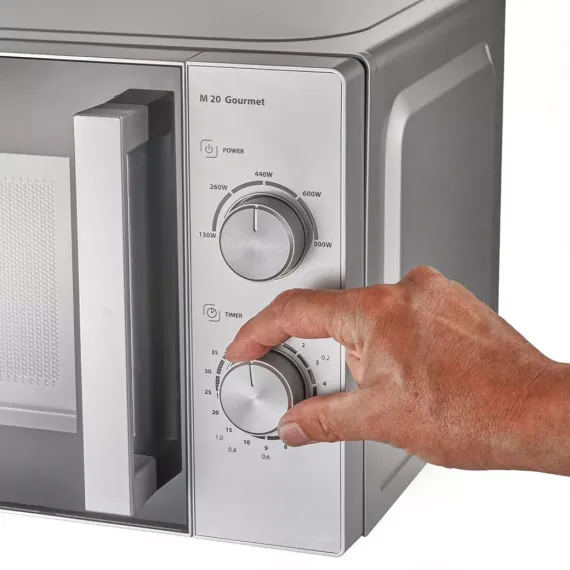 Печь микроволновая, 20 л, нержавеющая сталь, пластик, CASO, изображение 4