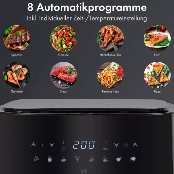 Аэрофритюрница , 5 л, пластик, нержавеющая сталь, пластик, CLATRONIC, изображение 8