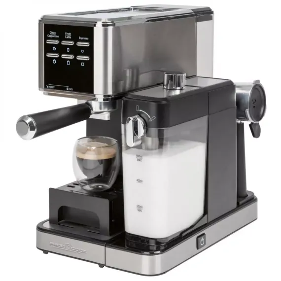 Кофемашина эспрессо с капучинатором, нержавеющая сталь, пластик, PROFI COOK, изображение 3