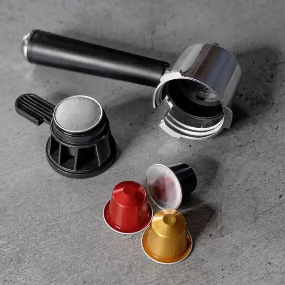 Кофемашина эспрессо с капучинатором, нержавеющая сталь, пластик, PROFI COOK, изображение 4