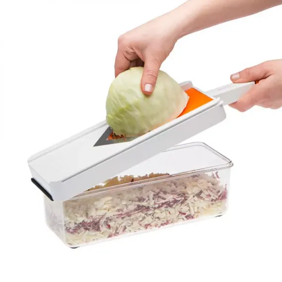 Набор из овощерезки, контейнера и ножа для овощей, 38 х 12 см, нержавеющая сталь, пластик, STATUS, изображение 6