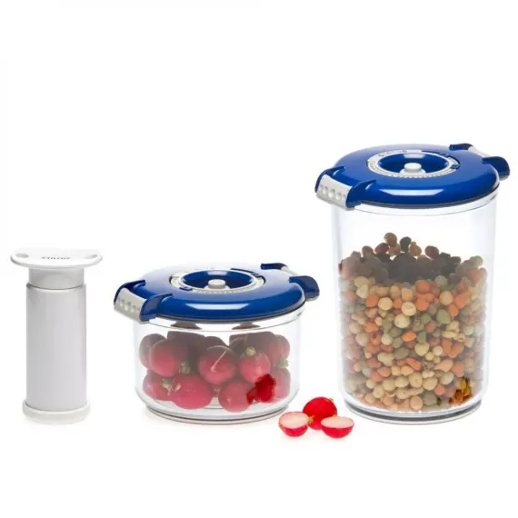 Набор из 2-х вакуумных контейнеров и насоса, тритан, серия RD-Round, STATUS, изображение 2