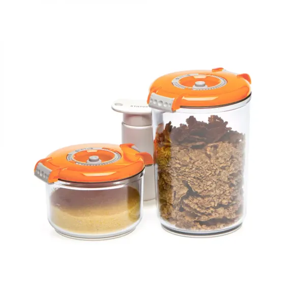 Набор из 2-х вакуумных контейнеров и насоса, тритан, серия RD-Round, STATUS, изображение 2