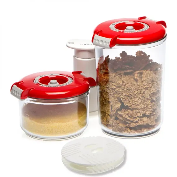 Набор из 2-х вакуумных контейнеров и насоса, тритан, серия RD-Round, STATUS, изображение 2