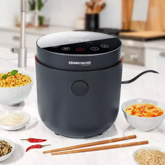 Пароварка -рисоварка, пластик, ROMMELSBACHER, изображение 3