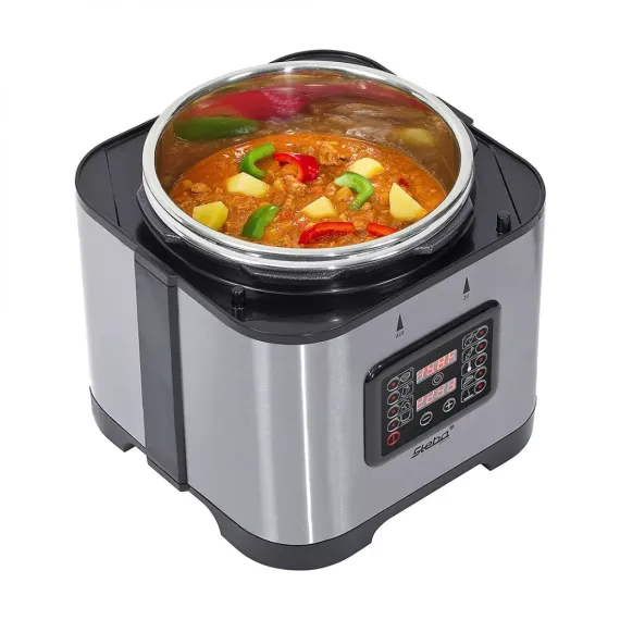 Мультиварка - скороварка, 5 л, нержавеющая сталь, пластик, STEBA, изображение 6