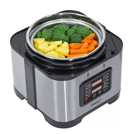 Мультиварка - скороварка, 5 л, нержавеющая сталь, пластик, STEBA, изображение 8