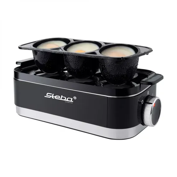 Яйцеварка для 6-ти яиц, нержавеющая сталь, пластик, STEBA, изображение 5