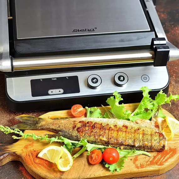 Гриль, 14,5 х 37 х 36 см, нержавеющая сталь, пластик, STEBA, изображение 6