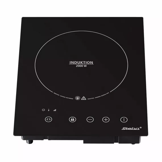 Плита настольная индукционная, 1 конфорка, нержавеющая сталь, стеклокерамика, STEBA, изображение 2
