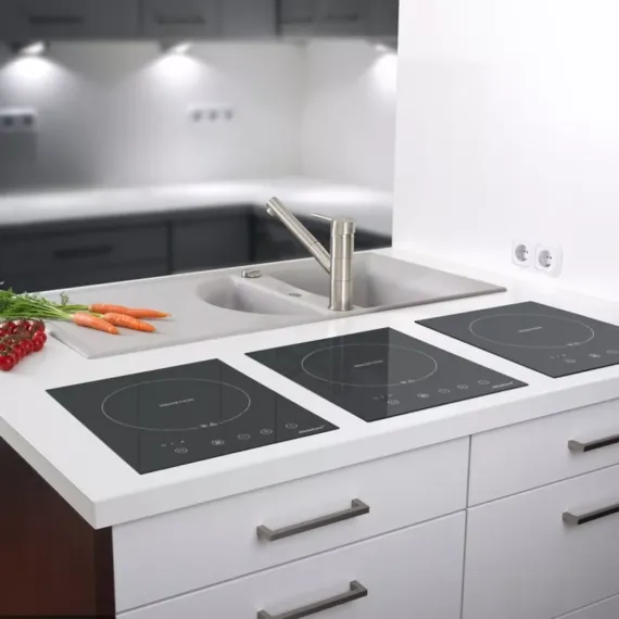 Плита настольная индукционная, 1 конфорка, нержавеющая сталь, стеклокерамика, STEBA, изображение 3