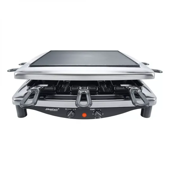 Гриль - раклетница, 14 х 36 х 36 см, нержавеющая сталь, хром, STEBA, изображение 4