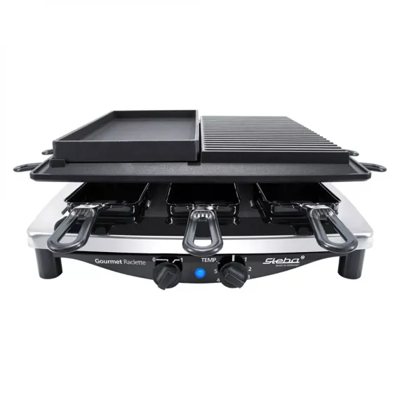 Гриль - раклетница, 14 х 37 х 39 см, нержавеющая сталь, хром, STEBA, изображение 3