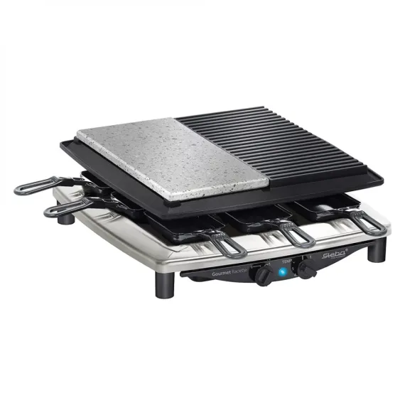 Гриль - раклетница, 14 х 37 х 39 см, нержавеющая сталь, хром, STEBA, изображение 6