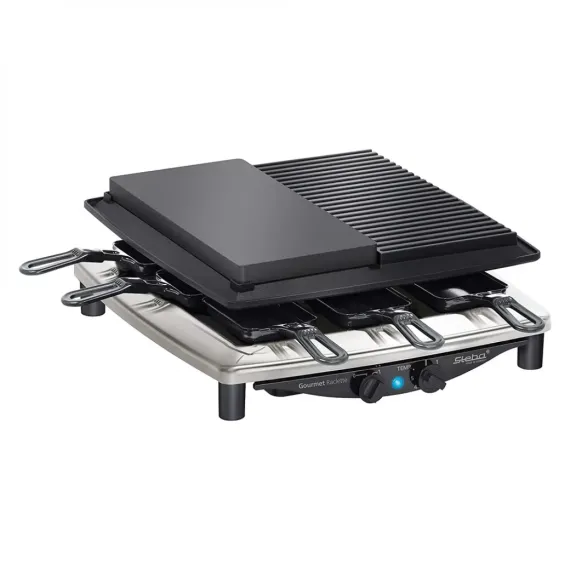 Гриль - раклетница, 14 х 37 х 39 см, нержавеющая сталь, хром, STEBA, изображение 7