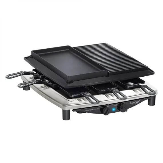 Гриль - раклетница, 14 х 37 х 39 см, нержавеющая сталь, хром, STEBA, изображение 8