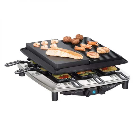 Гриль - раклетница, 14 х 37 х 39 см, нержавеющая сталь, хром, STEBA, изображение 9