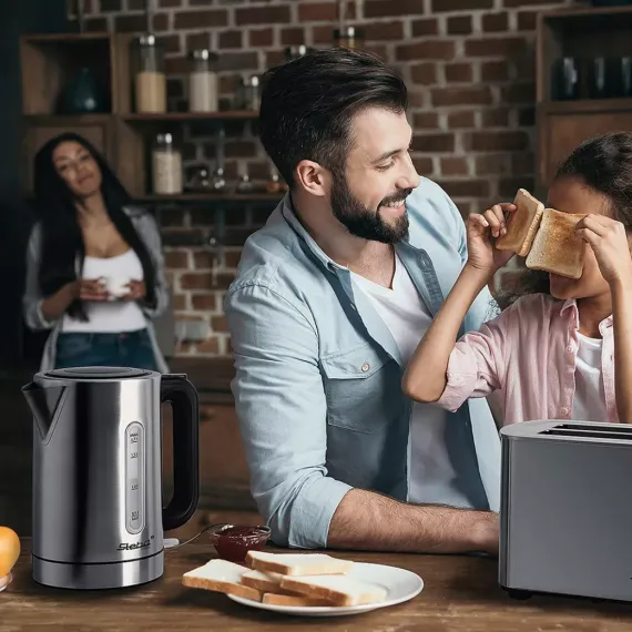 Чайник электрический, 1,7 л, нержавеющая сталь, STEBA, изображение 5