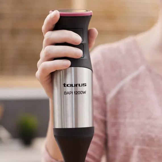 Блендер погружной 3-мя насадками, 1200 Вт, нержавеющая сталь, пластик, TAURUS, изображение 5