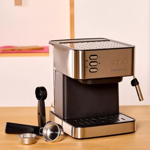 Кофеварка Espresso, 21 х 26 х 30 см, нержавеющая сталь, пластик, SOLAC, изображение 5