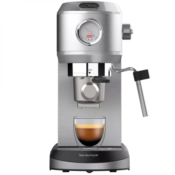 Кофеварка Espresso Taste Slim ProCap, 14 х 31 х 32,5 см, нержавеющая сталь, пластик, SOLAC, изображение 2