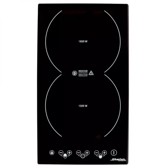 Плита настольная индукционная, 2 конфорки, нержавеющая сталь, стеклокерамика, STEBA, изображение 3