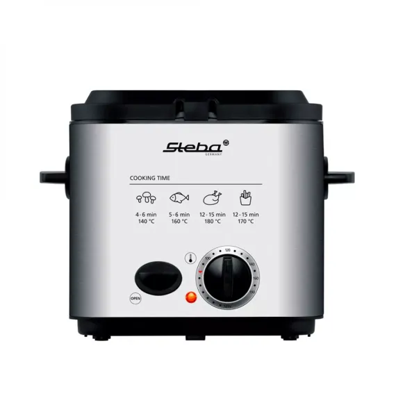 Фритюрница с функцией фондю, 1.2 л, нержавеющая сталь, пластик, STEBA, изображение 2