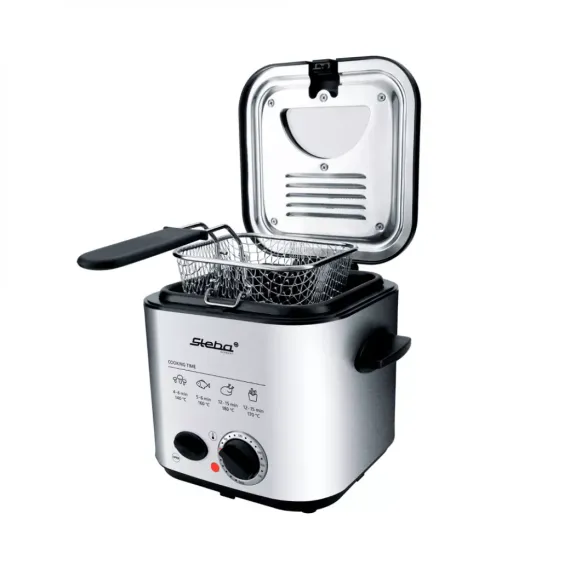 Фритюрница с функцией фондю, 1.2 л, нержавеющая сталь, пластик, STEBA, изображение 3