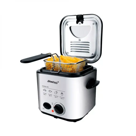 Фритюрница с функцией фондю, 1.2 л, нержавеющая сталь, пластик, STEBA, изображение 7