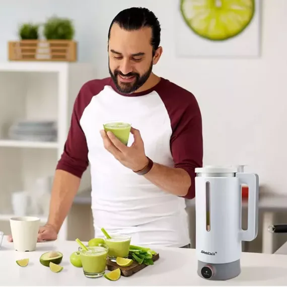 Блендер стационарный для веганских напитков и супов, 600 мл, пластик, нержавеющая сталь, STEBA, изображение 7
