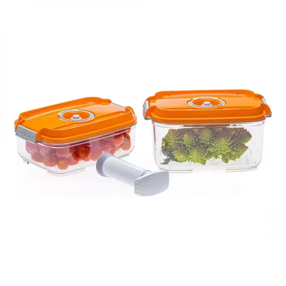 Набор из 2-х вакуумных контейнеров и насоса, 1.4 и 2 л, тритан, серия RD-Round, STATUS, изображение 2