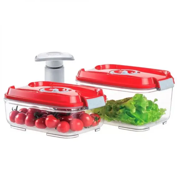 Набор из 2-х вакуумных контейнеров и насоса, 1.4 и 2 л, тритан, серия RD-Round, STATUS, изображение 2