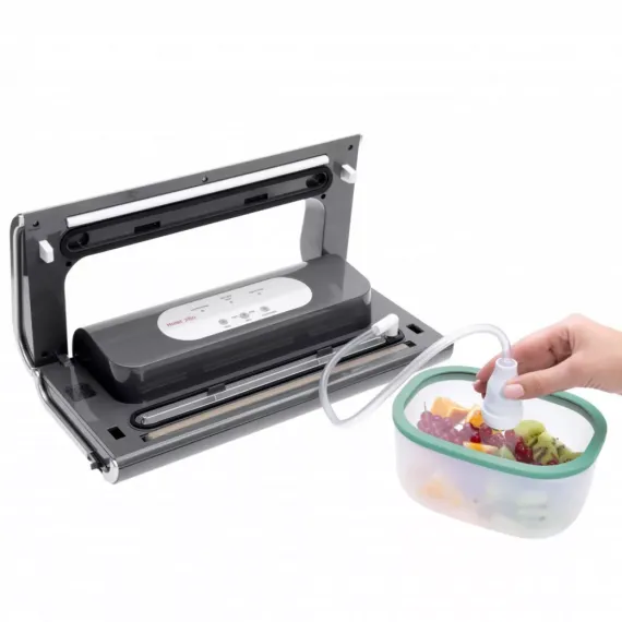 Набор из 4-х вакуумных контейнеров, 0,5 л, 0,9 л, 1,4 л, 2,3 л, полипропилен, стекло, серия Fresco, STATUS, изображение 4