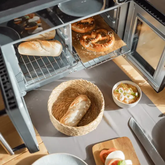 Печь - аэрогриль с 2-мя камерами по 12 л, нержавеющая сталь, STEBA, изображение 10