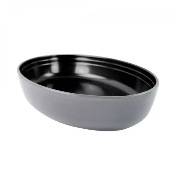 Форма для запекания овальная BOR Oval grey, 35 х 24 х 6 см, 3 л, борсиликатное стекло, VITRINOR, изображение 3