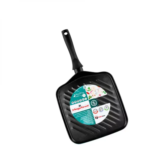 Сковорода - гриль, 27 х 27 см, 0.9 л, сталь, стеклоэмаль, серия Country, VITRINOR, изображение 5