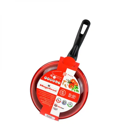 Сковорода , 24 см, 1.4 л, сталь, стеклоэмаль, серия Pomodoro, VITRINOR, изображение 2