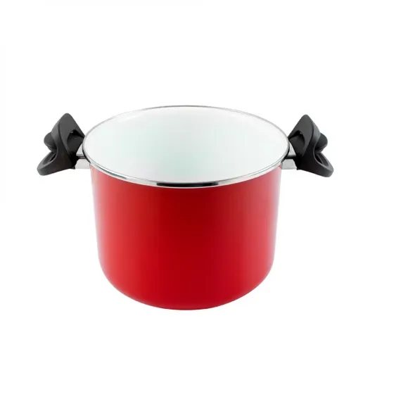 Кастрюля с крышкой Pasta Cooker, 22 см, 6,5 л, сталь, стеклоэмаль, серия Praga, VITRINOR, изображение 2