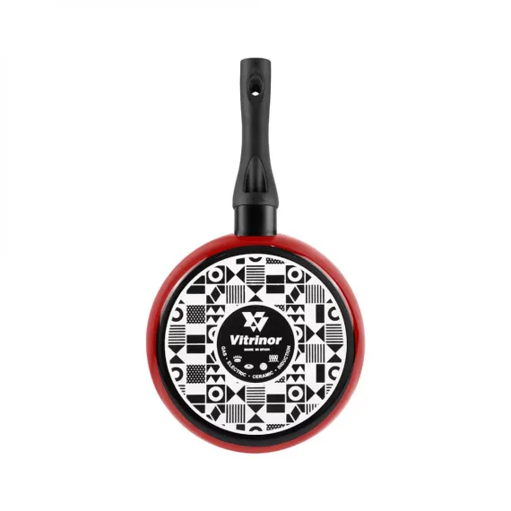 Сковорода, 28 см, сталь, стеклоэмаль, серия V Poivre Rouge, VITRINOR, изображение 3