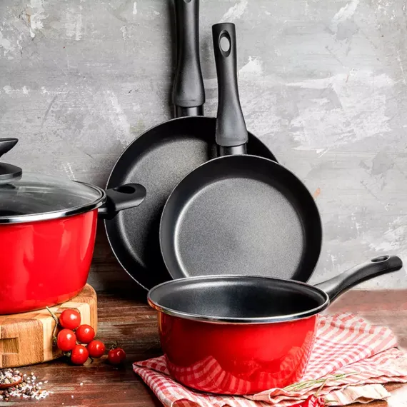 Сковорода, 28 см, сталь, стеклоэмаль, серия V Poivre Rouge, VITRINOR, изображение 7