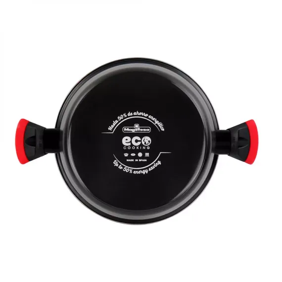 Кастрюля низкая с крышкой, 24 см, сталь, стеклоэмаль, серия Kilauea, VITRINOR, изображение 5