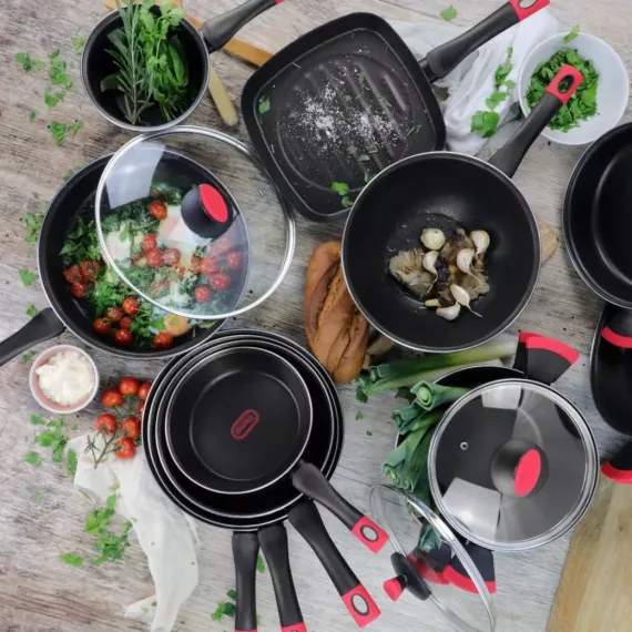 Кастрюля низкая с крышкой, 24 см, сталь, стеклоэмаль, серия Kilauea, VITRINOR, изображение 6