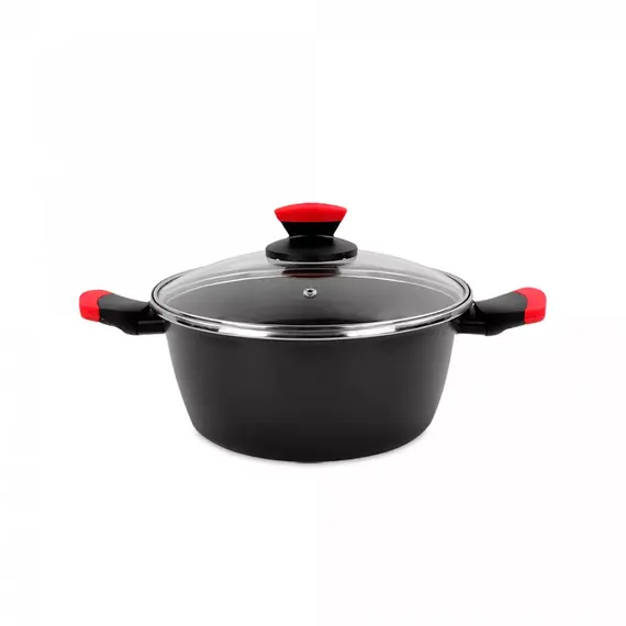 Кастрюля низкая с крышкой, 20 см, сталь, стеклоэмаль, серия Kilauea, VITRINOR
