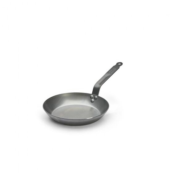 Сковорода для индукционных плит 1,4 л, d=24 см, h=4 см, белая сталь, серия White steel Сarbone plus, De Buyer