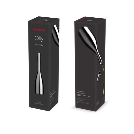 My Utensil - Ёмкость для масла c дозатором и крышкой, 450 мл, h 32,2 см, нержавеющая сталь, Barazzoni, изображение 3