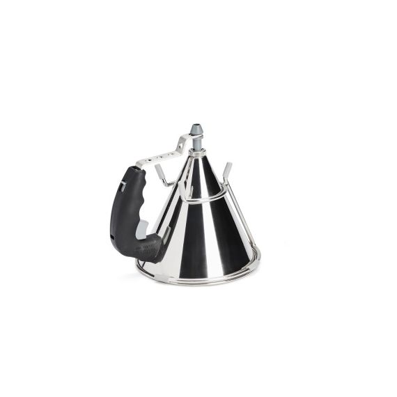 Воронка-дозатор с ручкой, автоматическая на подставке, d=14,5 см, нержавеющая сталь, De Buyer, изображение 2